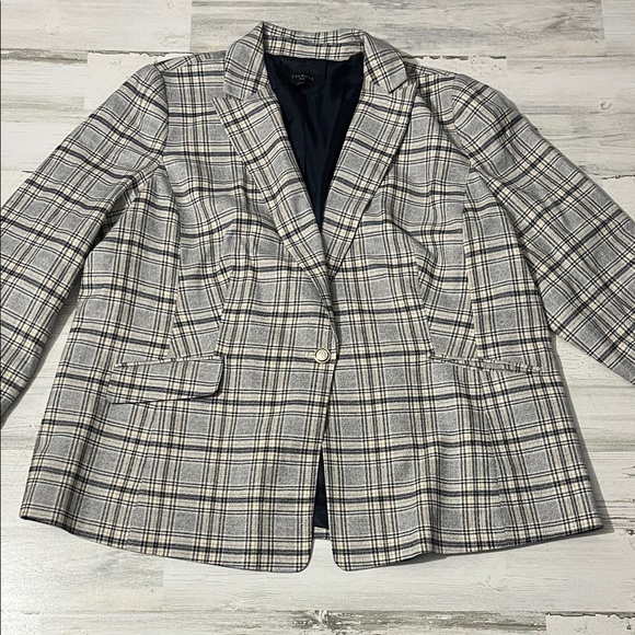 Talbots Plaid Blazer Size 20W - Picture 1 of 13